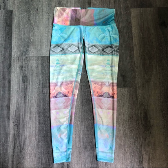 teeki Pants - Teeki feather tarot Magick hot pants leggings boho bohemian geometric novelty